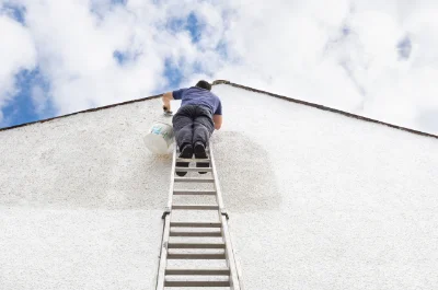 Peinture extérieure à la Couyère — façades et ravalement